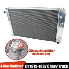 CC716 Aluminum Radiator 4 Row For 1973-1987 Chevy C/K 10/20/30 1973-1991 Blazer