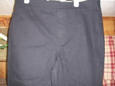 TERRA AND SKY PLUS SIZE PULL ON FLARE LEG JEANS SIZE 16W BLACK STRETCH WAIST NEW