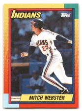 Mitch Webster 1990 Topps Traded Baseball #127T Cleveland Indians