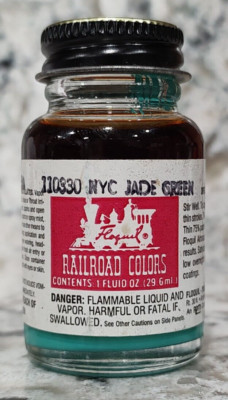 FLOQUIL RAILROAD COLORS MODEL PAINT - 1oz 1 OUNCE - NYC JADE GREEN