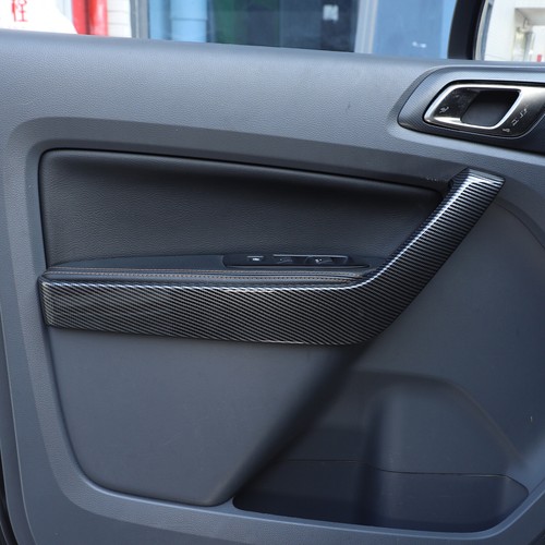 ABS Carbon Car Interior Door Handle Panel Cover Trim For Ford Ranger 2015-2021 - Picture 2 of 12