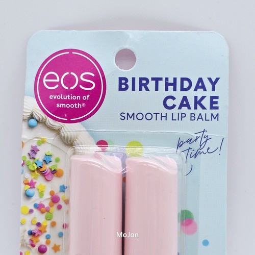 Menge 4 EOS Glatter Lippenbalsam Stick Geburtstagstorte, je 2 Stück - Bild 3 von 8