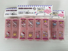 Sanrio Hello Kitty My Melody Little Twin Stars Pill Case 3 Sets Daiso Japan