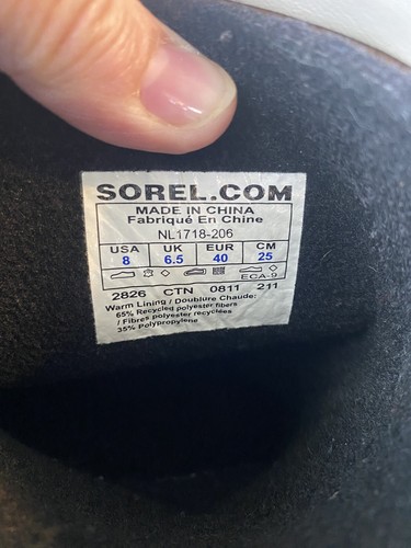 Stivali donna Sorel Premium impermeabili anatra NL 1718-206 taglia 8 isolati - Foto 9 di 12