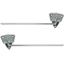 1956 Ford Pickup Truck Sun-visor Brackets Chrome Pair Right Left Side 3117ee