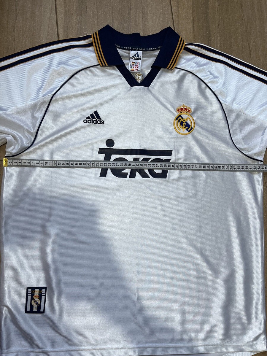 REAL MADRID 1998-2000 HOME FOOTBALL SHIRT SOCCER JERSEY