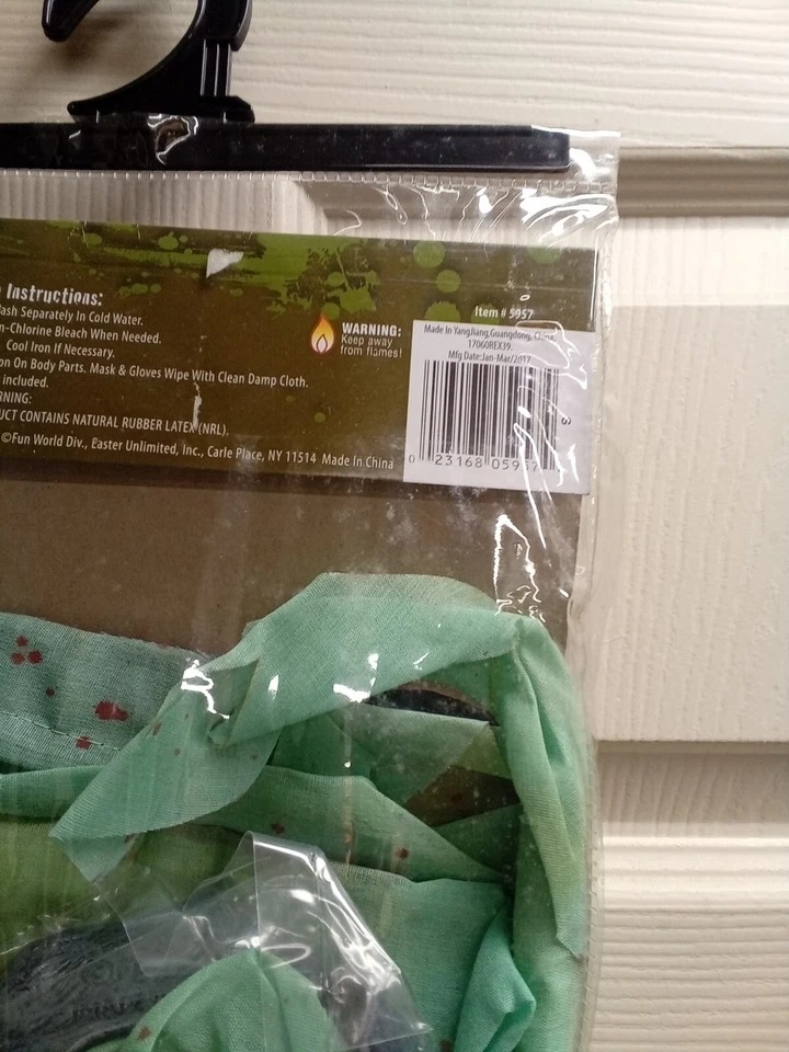 Disfraz de médico zombi infantil talla pequeña 4-6 Foto 3 de 4