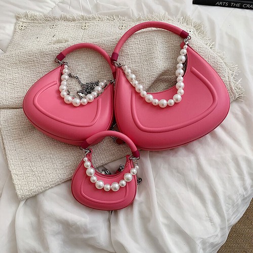 Tote Bag Women Handbag Pearl Necklace Lady Crossbody Bag Women's Shoulder Bag - 第 27/37 張圖片