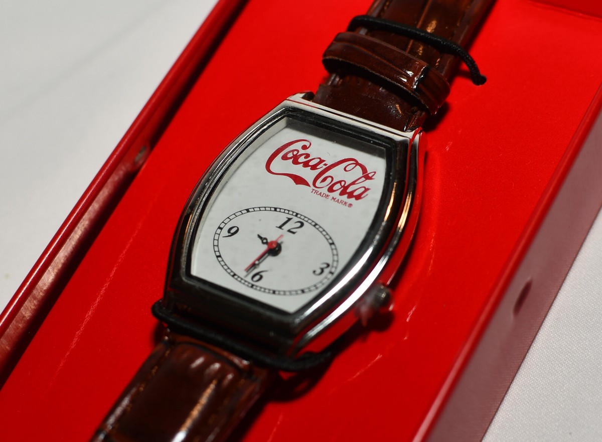 New! Coca Cola COKE Vintage Collectible Watch - Refrigerator Tin