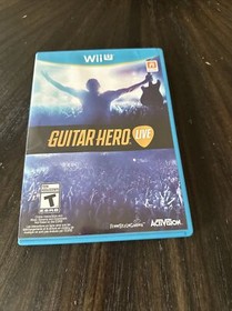 Nintendo Wii U WiiU Game Guitar Hero Live Case & Game Only No Manual 