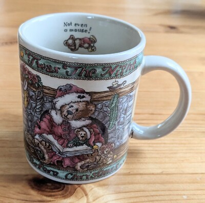 Vintage Boyds Bears Mug 1999 Not a Creature Stirring Bearware Pottery