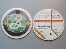 Beer Coaster BROOKLYN Brewery East IPA, Black Chocolate Stout, Bel Air Sour +