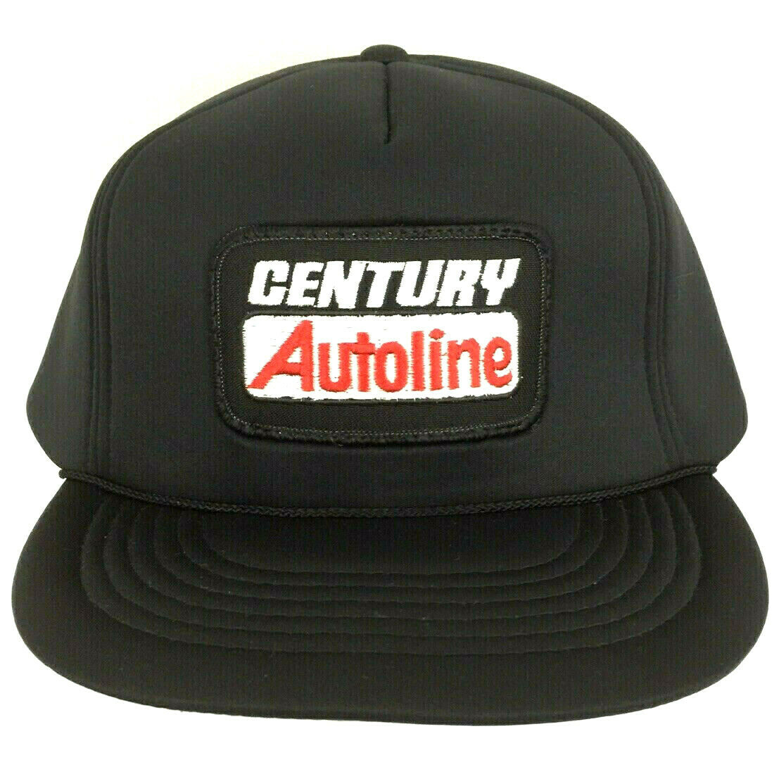Vtg Century Autoline Patch Hat Script Spell Out L… - image 1