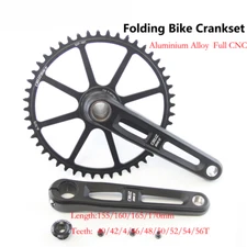 155/160/165/170/175mm Folding BIke/Road Bike Crankset BB Hollow Tech Sprocket