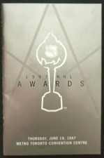 1997 NHL Awards Dinner Program Toronto Hockey Vintage
