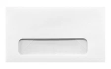 PrintMaster White Wove #6 Window Envelope - 24 lb,  3 5/8" x 6 1/2", 500 Pack