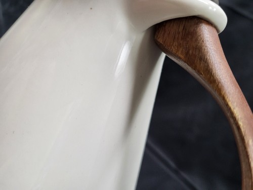Taylor Smith Taylor BOUTONNIERE Wood Handle Carafe Pitcher No Lid 9.75" Tall - Picture 9 of 12