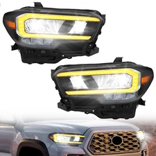 Full LED DRL Sequential Headlights For 2020-2023 Toyota Tacoma TRD/Pro/Limited