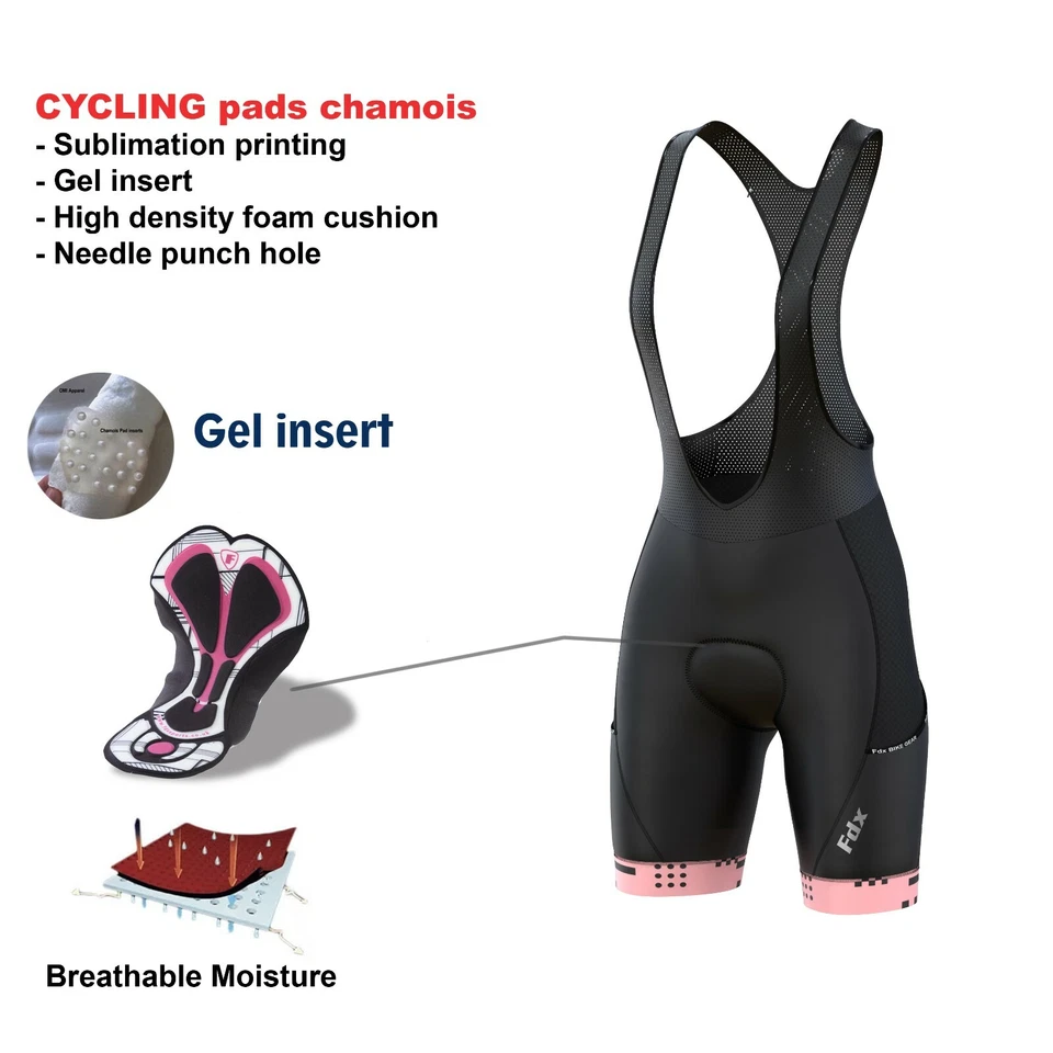 FDX Women' All Day 4D Cycling Bib Shorts Gel Chamois Padded Cycling Shorts Pants - image 2 of 4