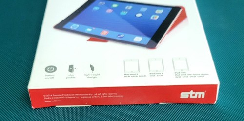 Custodia slim STM Red Skinny pro per Apple iPad Mini 1,2,3 - Foto 3 di 9