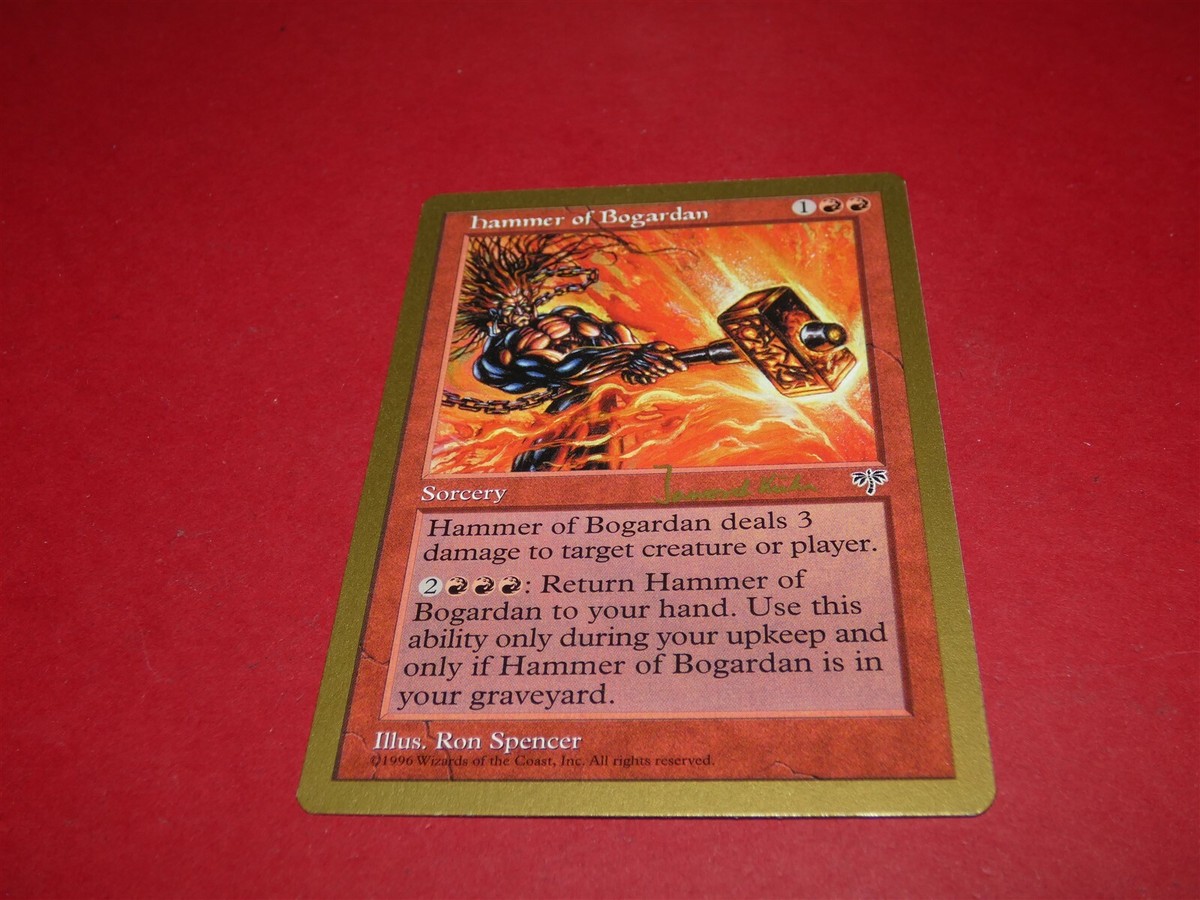 Magic the Gathering: MTG: Gold Border Hammer of Bogardan | eBay