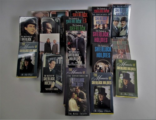 Sherlock Holmes VHS Tape Lot of 21 Tapes Brand New Factory Sealed NOS - Picture 5 of 5