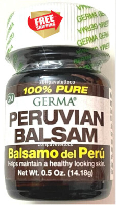 Peruvian Balsam Balsamo del Peru for Healthy Looking Skin. 0.5 Oz German Natural