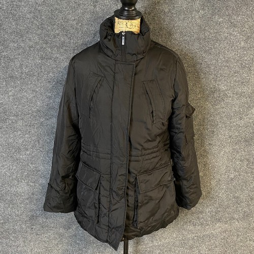 Calvin Klein Black Parka Down Down Coat Winter Jacket Women's S Small - Picture 2 of 19