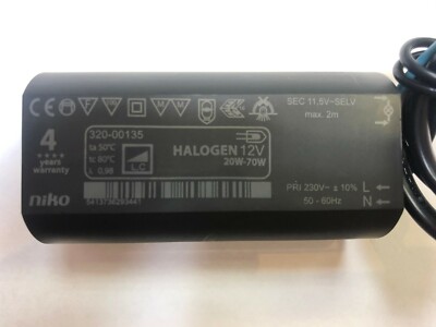 EREATRONIC/NIKO 60i Trafo 230V auf 11,5V ERSATZ Leuchten vonOLIGO usw. 7,5x4x3cm