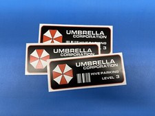 1 Umbrella Corporation Hive Parking Level 3 Resident Evil Zombie Decal Sticker