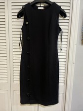 Dress Womens Sz 4 Black Dress Calvin Klein Sleeveless 37” Length