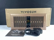 VIVOSUN VSF-BF410B Rose Gold 4x10 Register Booster Fan With User Manual