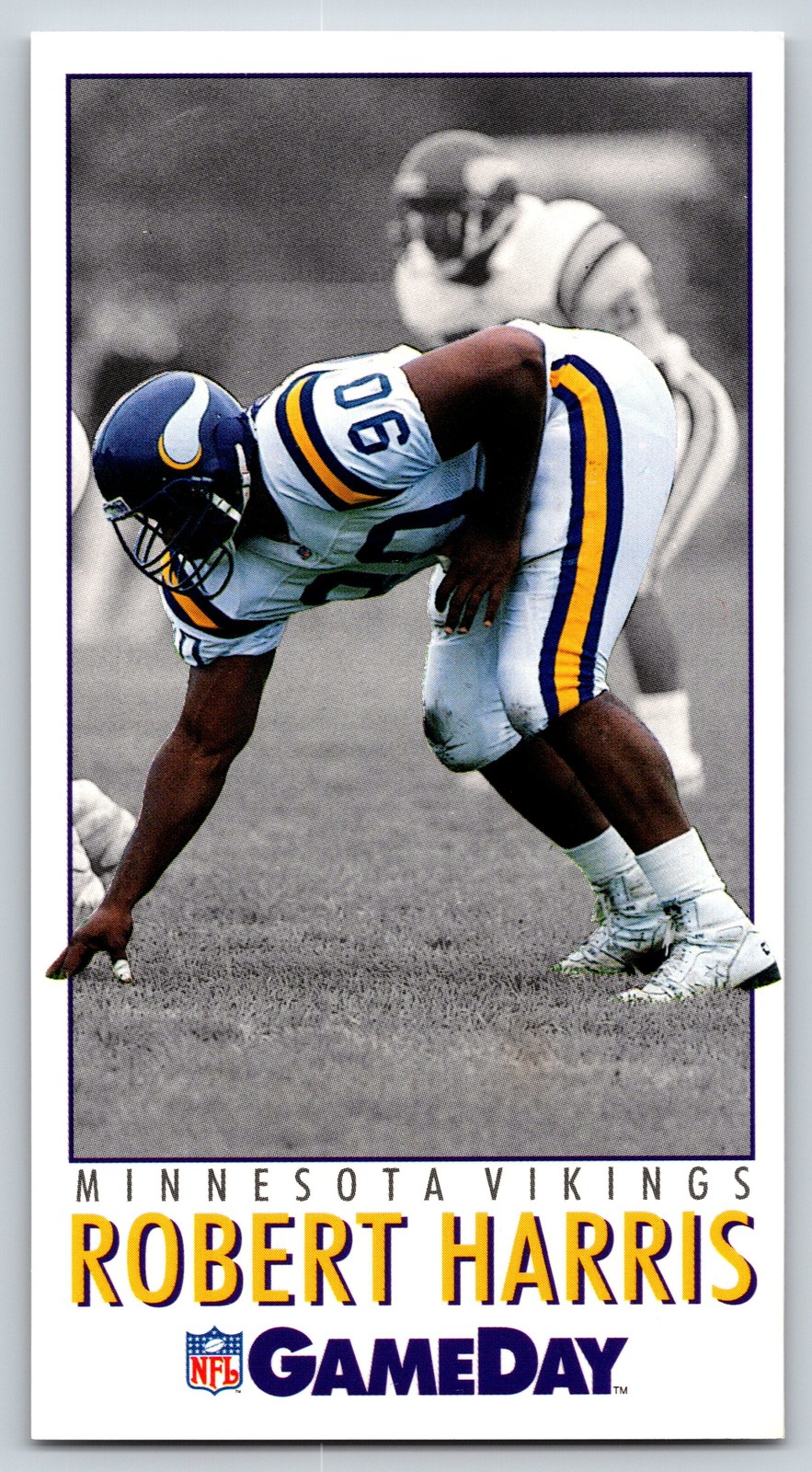 1992 GameDay #170 Robert Harris Minnesota Vikings