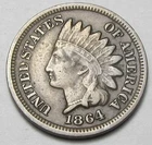 1864 BR INDIAN HEAD CENT,MOST OF LIBERTY, VERY NICE TOUGHER COIN!!!!(A5)