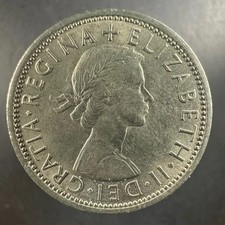 1966 Great Britain Two Shillings (Florin) Elizabeth II &ndash; Minimal Wear