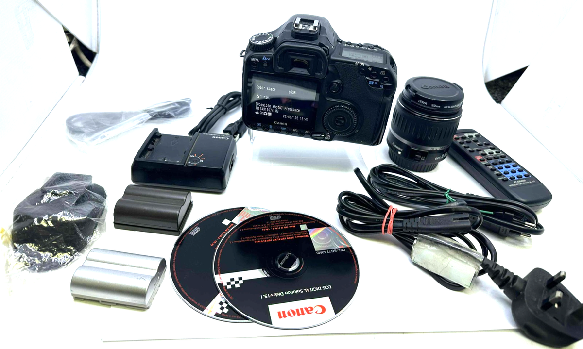 Canon EOS 40D 10.1 Megapixel Fotocamera Reflex Digitale - Solo Corpo Nero (ROTTO/DIFETTOSO) - Per Ricambi - Foto 6