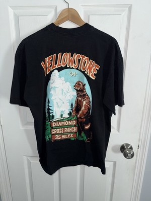 Diamond Cross Ranch Jackson Hole Wyoming Grizzly Bear Western T-Shirt - Large