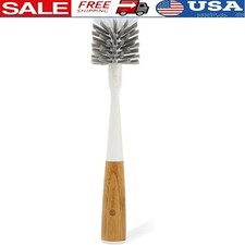 Eco-Friendly Long Reach Bottle Brush W/ Replaceable Head All Drinkware New
