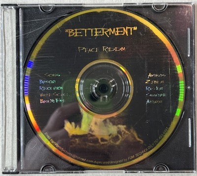 Peace Riddim- Betterment Open/Loose CD Single Reggae