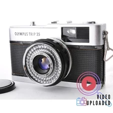 [N MINT] Olympus Trip 35 Silver Point & Shoot Film Camera 40mm f2.8 from japan