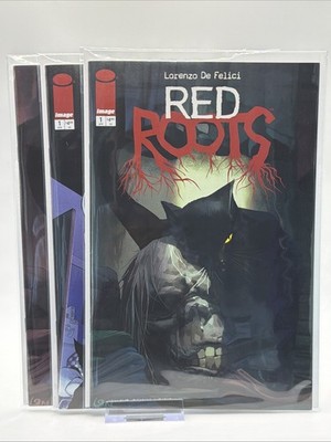 Red Roots #1 3-Book Lot 1:25 B&W Virgin + Cover A & G Ottley Image NM