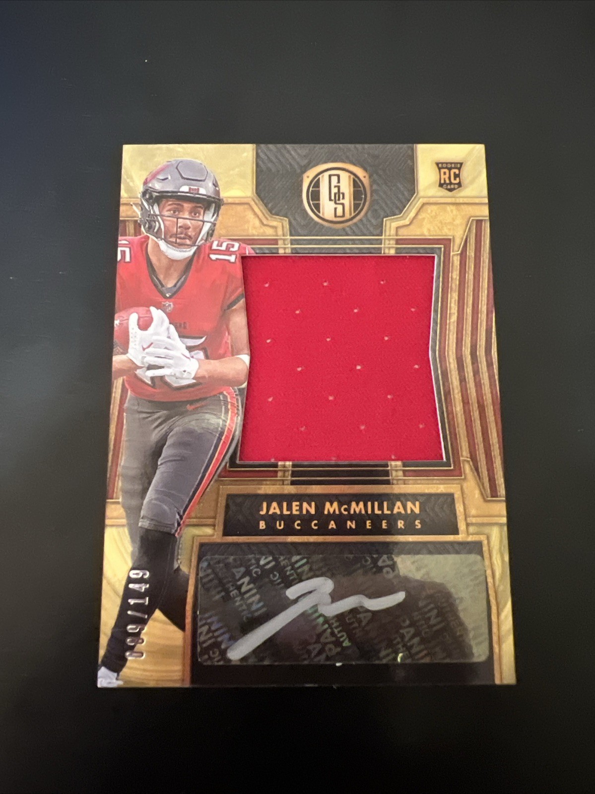 2024 Panini Gold Standard #263 Jalen McMillan Rookie Patch Auto (RPA) /149