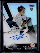 2018 Topps Finest Tyler Wade Auto Autograph Rookie RC #FA-TW Yankees