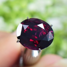 8.51ct. Natural Red Rhodolite Garnet Oval Untreated  01822 