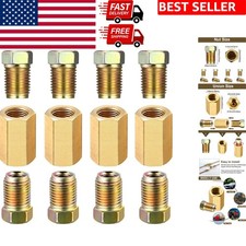 12-piece Brass Brake Line Fitting Union Kit For Secure Long-lasting Connec... 12-piece Brass Brake Line Fitting Union Kit For Secure Long-lasting Connec...