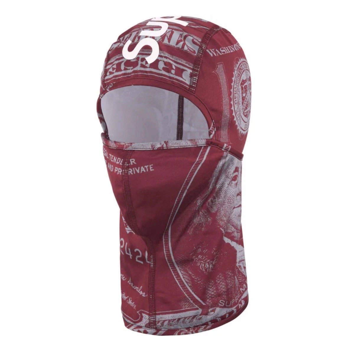 Balaclava légère suprême argent bordeaux