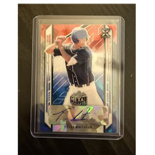 Leaf 2021 Metal Draft Tyler Whitaker Rookie Autograph #BA-TW1 Serial 4/4