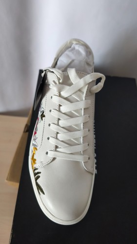 Kenneth Cole ABBY 2 Blanco CUERO Floral Bordado Tenis Talla US 8 39 NUEVO - Imagen 4 de 9
