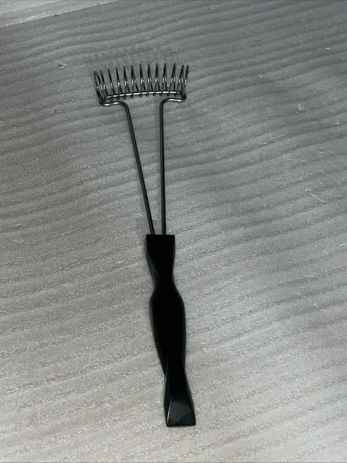 Cutco Mix-Stir Whisk Wisk Wire Egg Beater Stainless Steel Dark Brown Handle