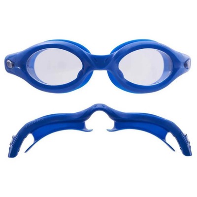 blueseventy Vision Open Water Goggles LARGE Clear Lens Blue Frame Triathlon Swim